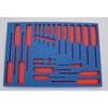 5S Supplies Tool Box Foam Insert 2 Color 16.5in x 36.75in Blue Top / Red Bottom TSF-1636-BLURD